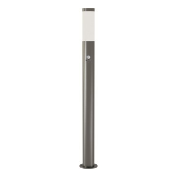 Brilagi - Buitenlamp met bewegingssensor ELIA 1xE27/20W/230V IP44 100 cm mat chroom
