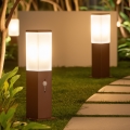 Brilagi - Buitenlamp met bewegingssensor NOVA 1xE27/15W/230V 40 cm IP44 bruin