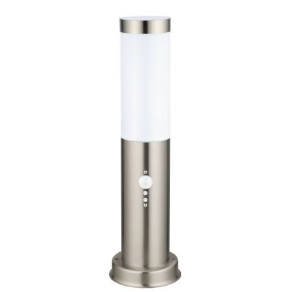 Brilagi - Buitenlamp met bewegingssensor NOVA 1xE27/15W/230V 40 cm IP44 mat chroom
