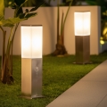 Brilagi - Buitenlamp met bewegingssensor NOVA 1xE27/15W/230V 40 cm IP44 mat chroom