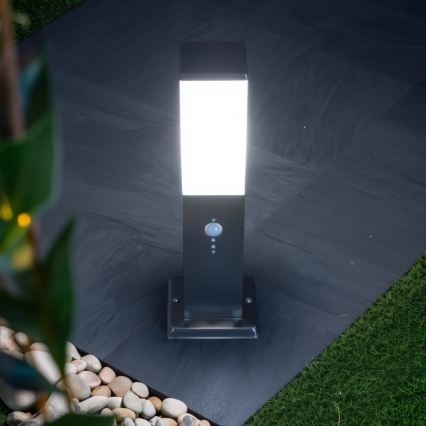 Brilagi - Buitenlamp met bewegingssensor NOVA 1xE27/15W/230V 40 cm IP44 mat chroom