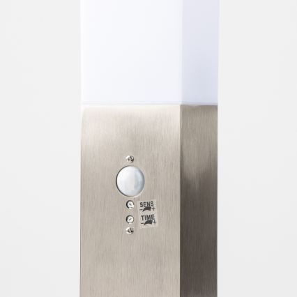 Brilagi - Buitenlamp met bewegingssensor NOVA 1xE27/15W/230V 40 cm IP44 mat chroom