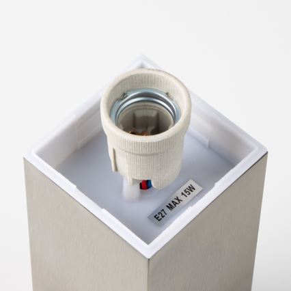 Brilagi - Buitenlamp met bewegingssensor NOVA 1xE27/15W/230V 40 cm IP44 mat chroom