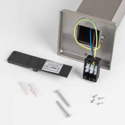 Brilagi - Buitenlamp met bewegingssensor NOVA 1xE27/15W/230V 40 cm IP44 mat chroom