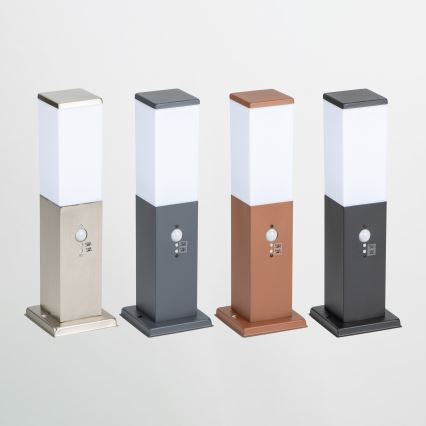 Brilagi - Buitenlamp met bewegingssensor NOVA 1xE27/15W/230V 40 cm IP44 mat chroom
