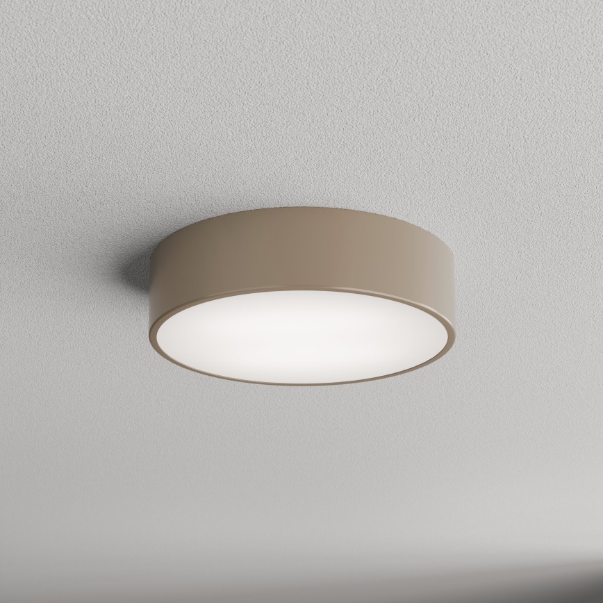 Brilagi - Plafondlamp voor buiten met sensor CLARE 2xE27/48W/230V diameter 30 cm IP54 beige