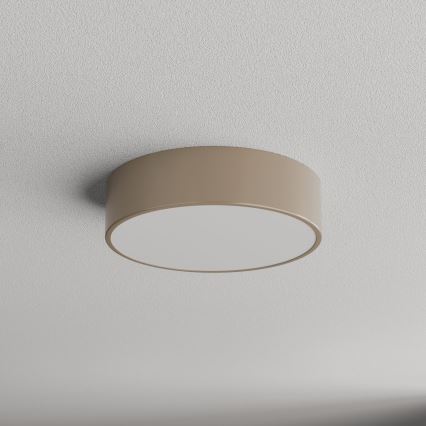 Brilagi - Plafondlamp voor buiten met sensor CLARE 2xE27/48W/230V diameter 30 cm IP54 beige