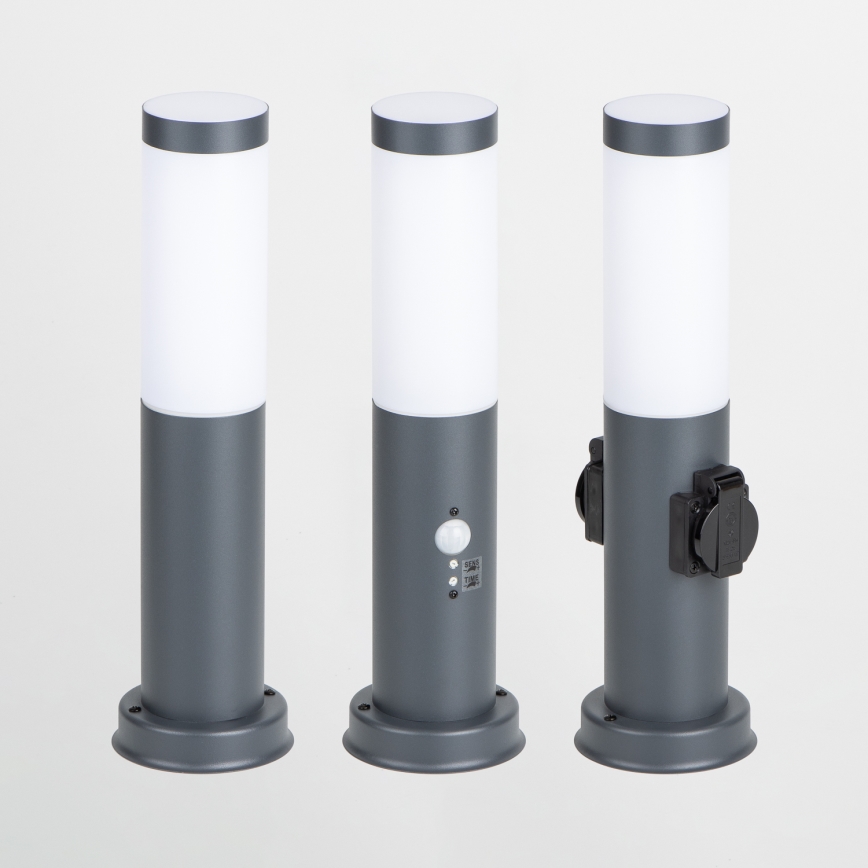 Brilagi - Buitenlamp met sensor NOVA 1xE27/15W/230V 40 cm IP44 antraciet