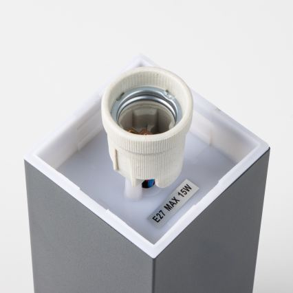 Brilagi - Buitenlamp met sensor NOVA 1xE27/15W/230V 40 cm IP44 antraciet