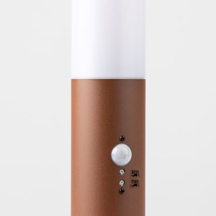 Brilagi - Buitenlamp met sensor NOVA 1xE27/15W/230V 40 cm IP44 bruin