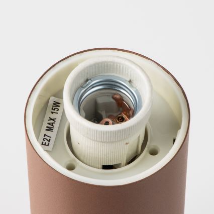Brilagi - Buitenlamp met sensor NOVA 1xE27/15W/230V 40 cm IP44 bruin