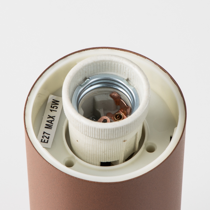 Brilagi - Buitenlamp met sensor NOVA 1xE27/15W/230V 40 cm IP44 bruin