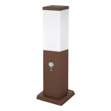 Brilagi - Buitenlamp met sensor NOVA 1xE27/15W/230V 40 cm IP44 bruin
