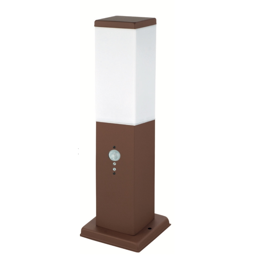 Brilagi - Buitenlamp met sensor NOVA 1xE27/15W/230V 40 cm IP44 bruin