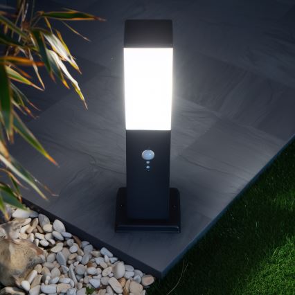 Brilagi - Buitenlamp met sensor NOVA 1xE27/15W/230V 40 cm IP44 zwart