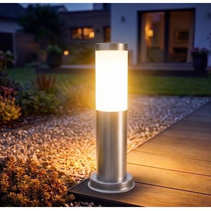 Brilagi - Buitenlamp NOVA 1xE27/15W/230V 40 cm IP44 mat chroom