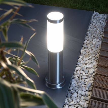 Brilagi - Buitenlamp NOVA 1xE27/15W/230V 40 cm IP44 mat chroom