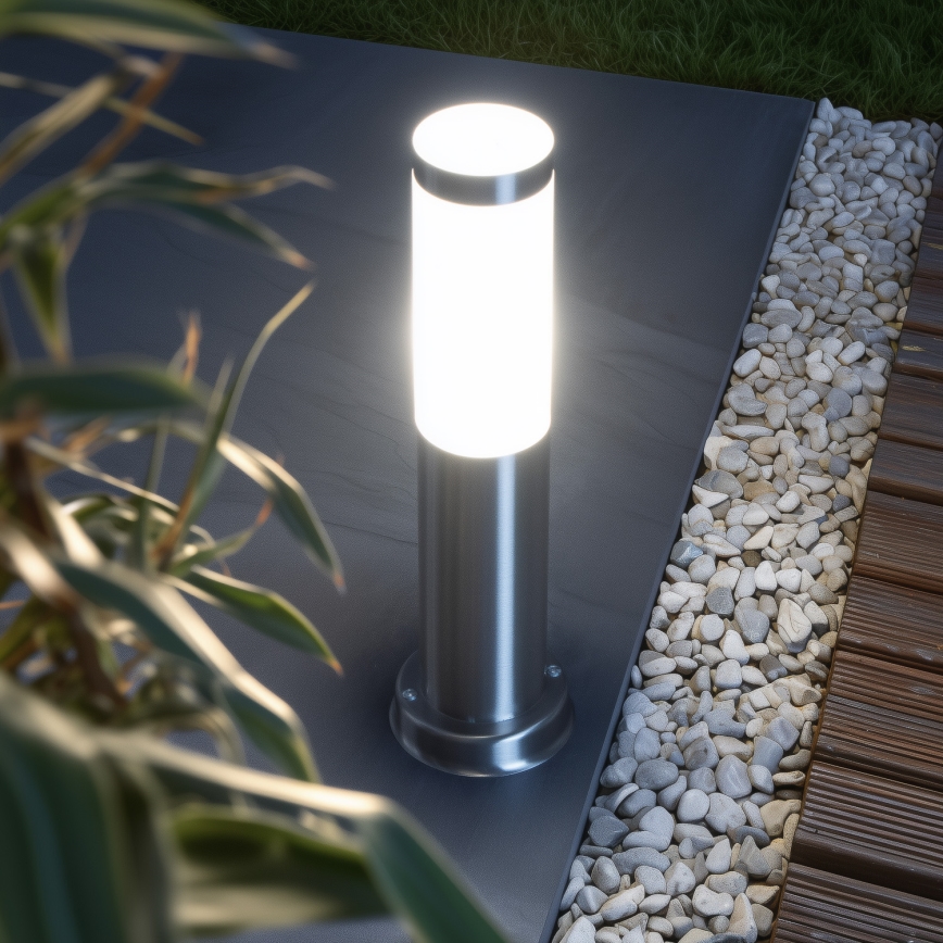 Brilagi - Buitenlamp NOVA 1xE27/15W/230V 40 cm IP44 mat chroom