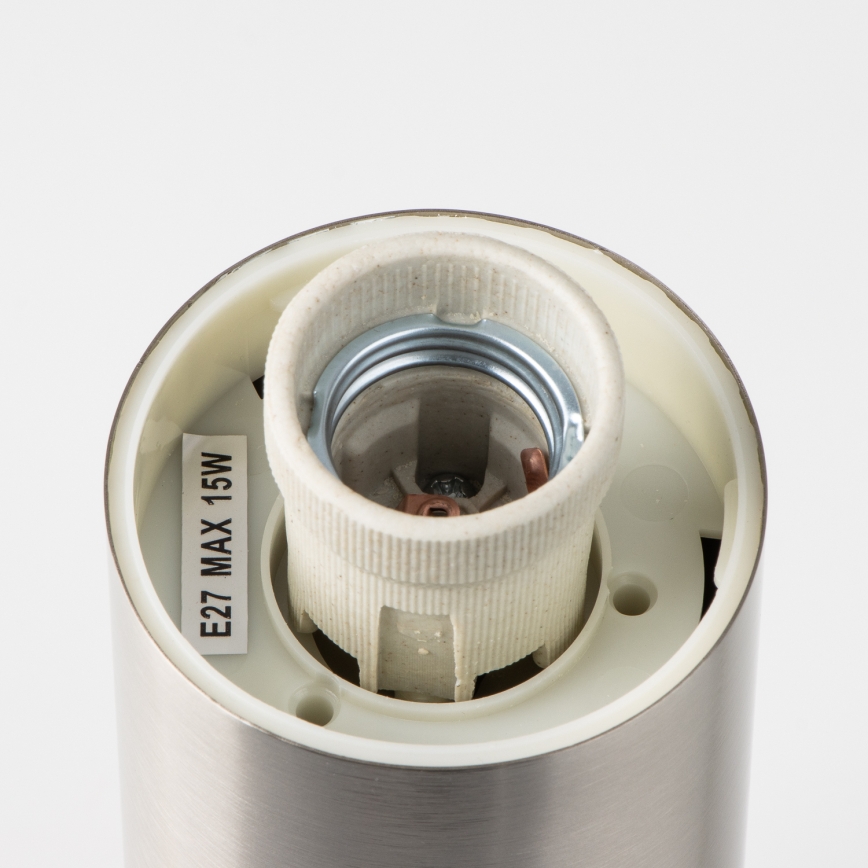 Brilagi - Buitenlamp NOVA 1xE27/15W/230V 40 cm IP44 mat chroom