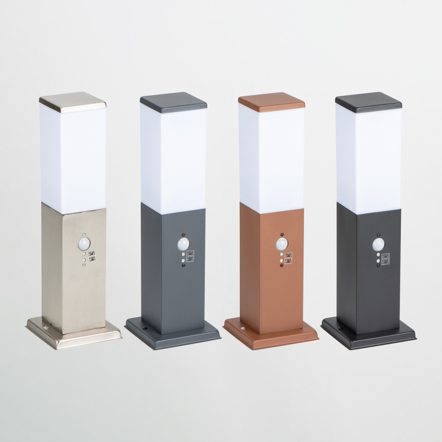 Brilagi - Buitenlamp NOVA met sensor, 1xE27/15W/230V, 40 cm, IP44, antraciet
