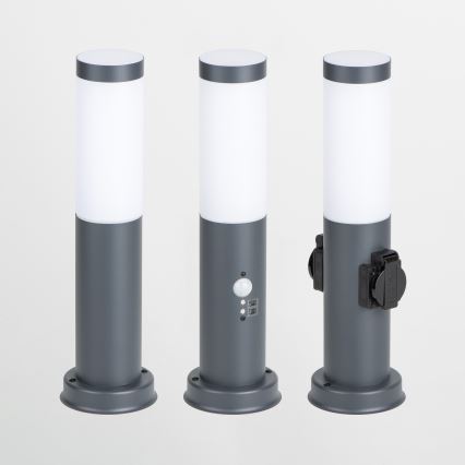 Brilagi - Buitenlamp met 2 SCHUKO-stopcontacten NOVA 1xE27/15W/230V 40 cm IP44 antraciet