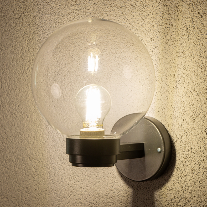 Brilagi - Buitenmuurlamp HARBOR 1xE27/40W/230V IP33 zwart/helder