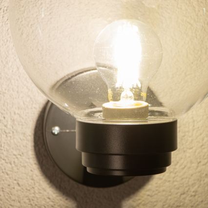 Brilagi - Buitenmuurlamp HARBOR 1xE27/40W/230V IP33 zwart/helder