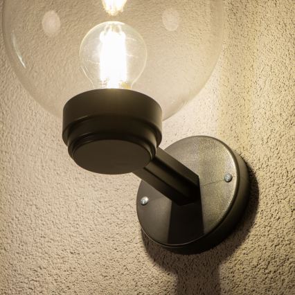 Brilagi - Buitenmuurlamp HARBOR 1xE27/40W/230V IP33 zwart/helder