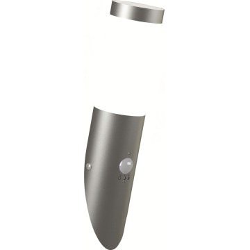 Brilagi - Buitenmuurlamp met sensor ELIA 1xE27/20W/230V IP44 mat chroom