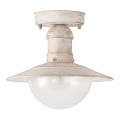 Brilagi - Buitenplafondlamp MOLDE 1xE27/60W IP44 wit/patina