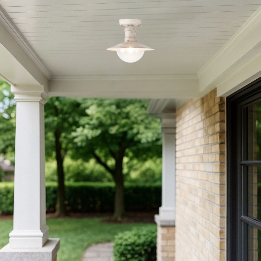 Brilagi - Buitenplafondlamp MOLDE 1xE27/60W IP44 wit/patina