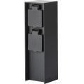 Brilagi - Buitenstopcontact zuil PILLAR 2Z SCHUKO 230V IP44 zwart
