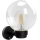 Brilagi - Buitenwandlamp met bewegingssensor HARBOR 1xE27/40W/230V IP33 zwart/helder