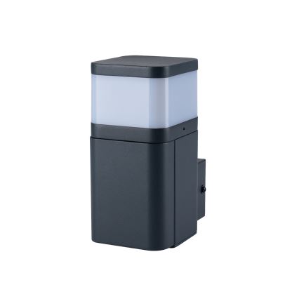 Brilagi - Buitenwandlamp PILLAR met SCHUKO-stopcontact 1x G9/11W/230V IP44 antraciet