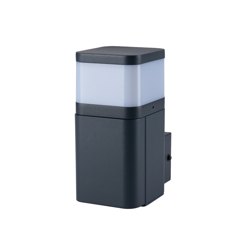 Brilagi - Buitenwandlamp PILLAR met SCHUKO-stopcontact 1x G9/11W/230V IP44 antraciet