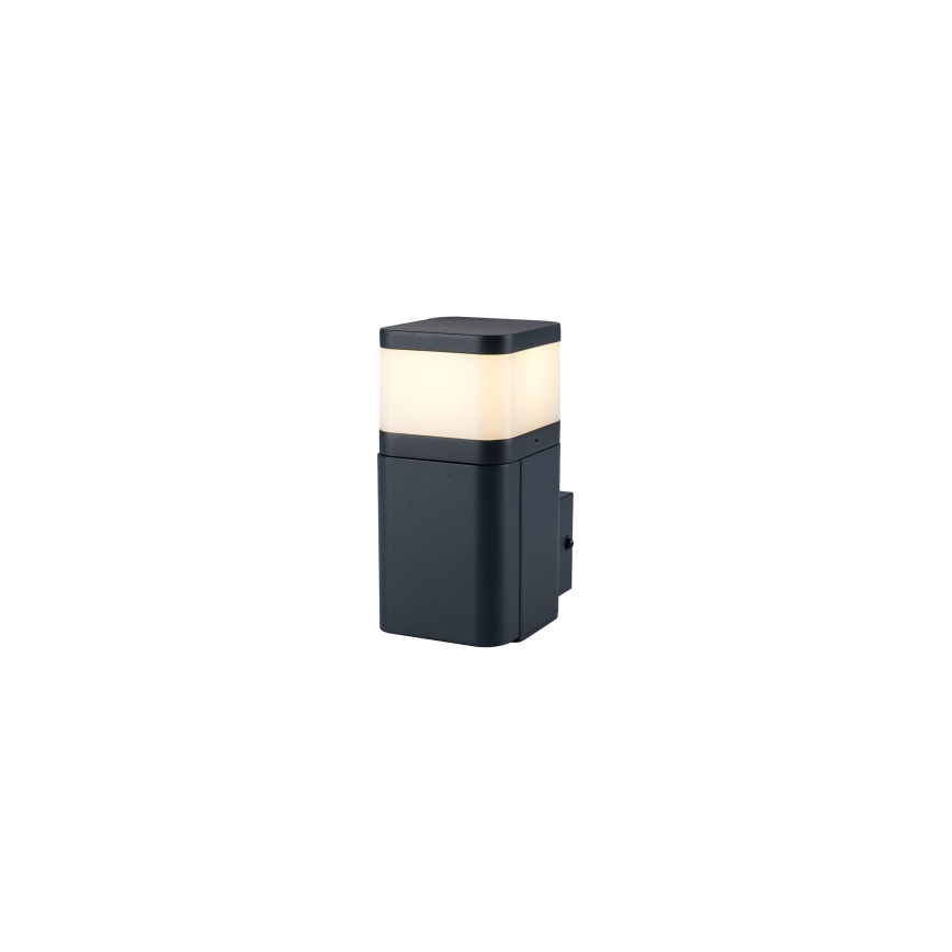 Brilagi - Buitenwandlamp PILLAR met SCHUKO-stopcontact 1x G9/11W/230V IP44 antraciet