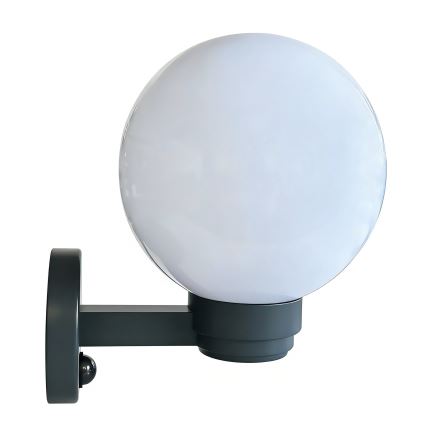 Brilagi - Buitenwandlamp met bewegingssensor HARBOR 1xE27/40W/230V IP33 antraciet/wit