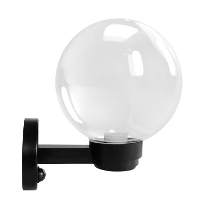 Brilagi - Buitenwandlamp met bewegingssensor HARBOR 1xE27/40W/230V IP33 zwart/helder