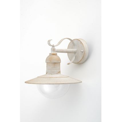 Brilagi - Buitenwandlamp MOLDE 1xE27/60W/230V IP44 wit/patina