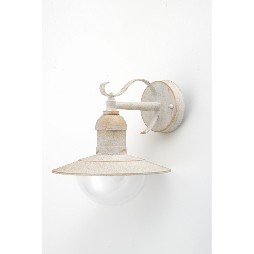 Brilagi - Buitenwandlamp MOLDE 1xE27/60W/230V IP44 wit/patina