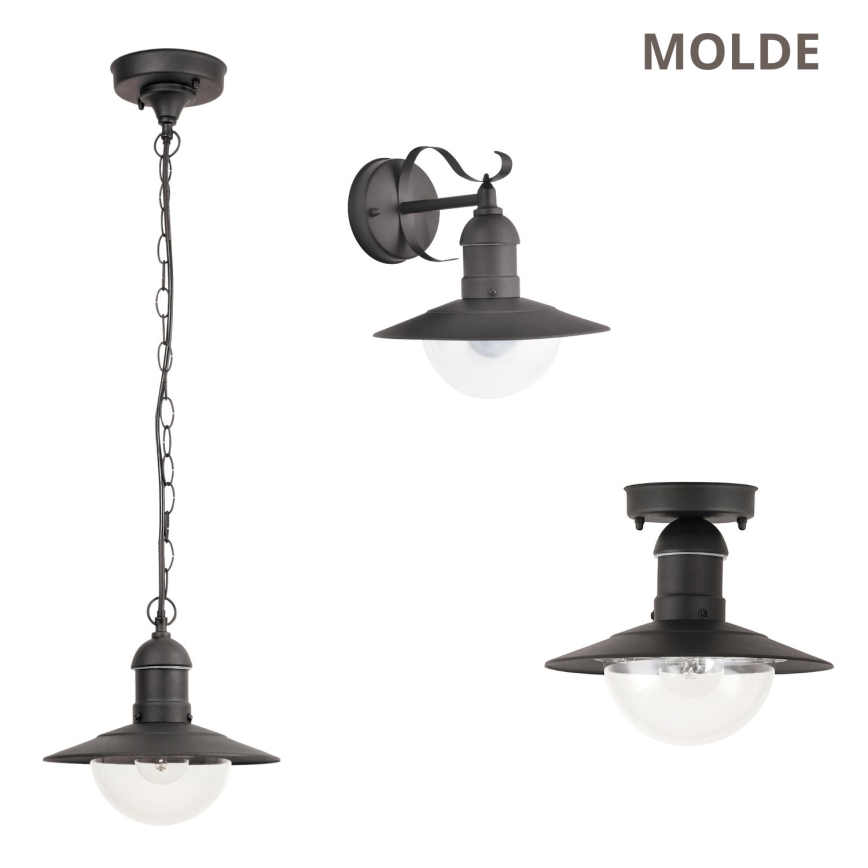 Brilagi - Buitenwandlamp MOLDE 1xE27/60W/230V IP44 zwart