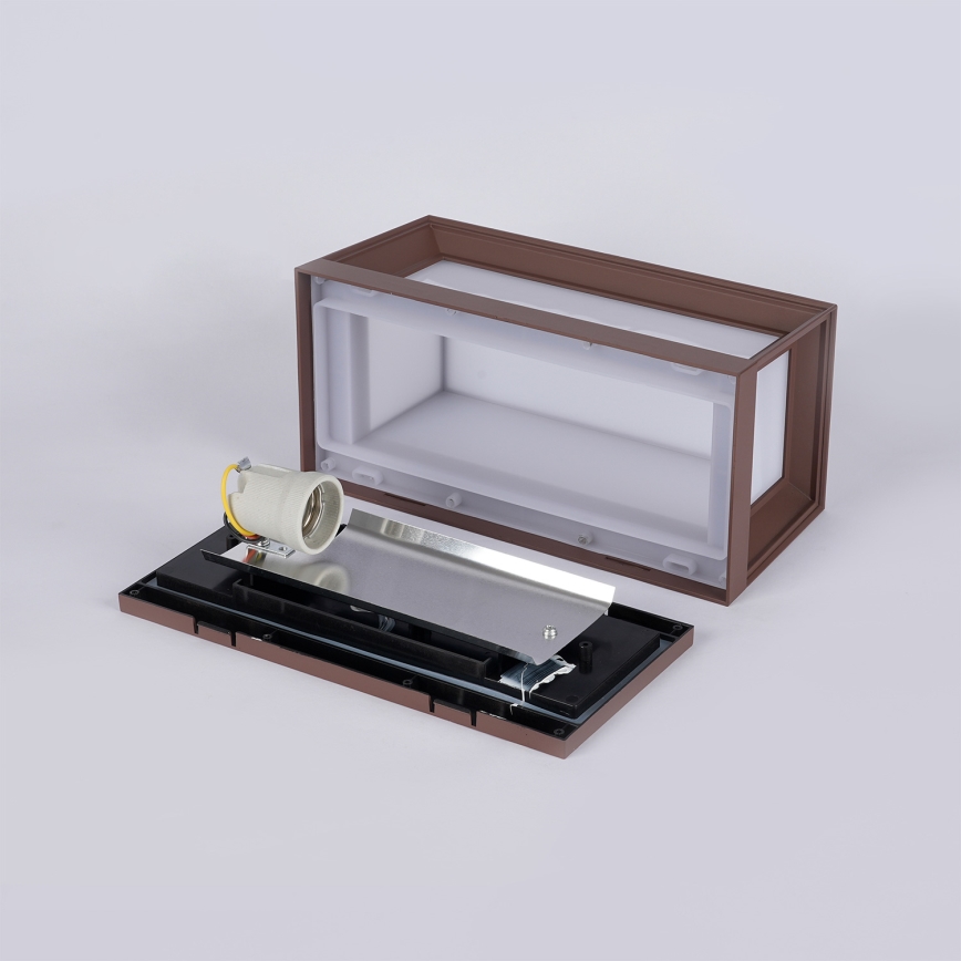 Brilagi - Buitenwandlamp PARKER 1xE27/60W/230V bruin IP44