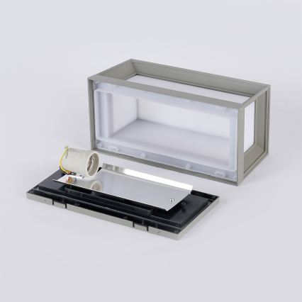 Brilagi - Buitenwandlamp PARKER 1xE27/60W/230V grijs IP44