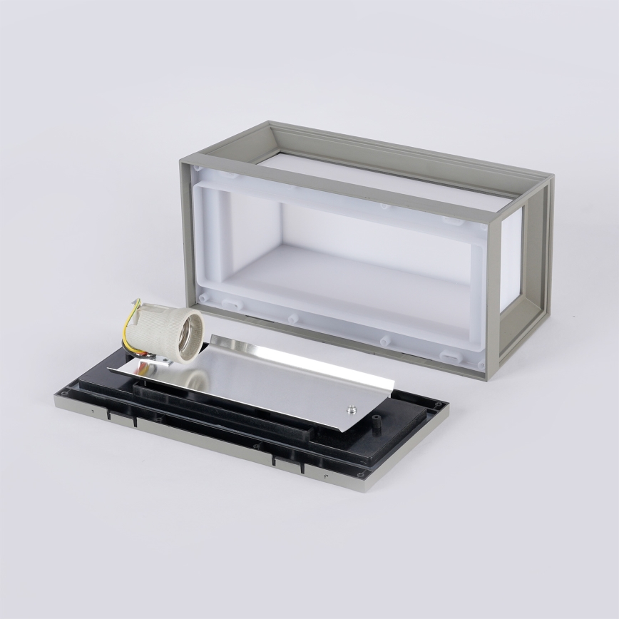 Brilagi - Buitenwandlamp PARKER 1xE27/60W/230V grijs IP44