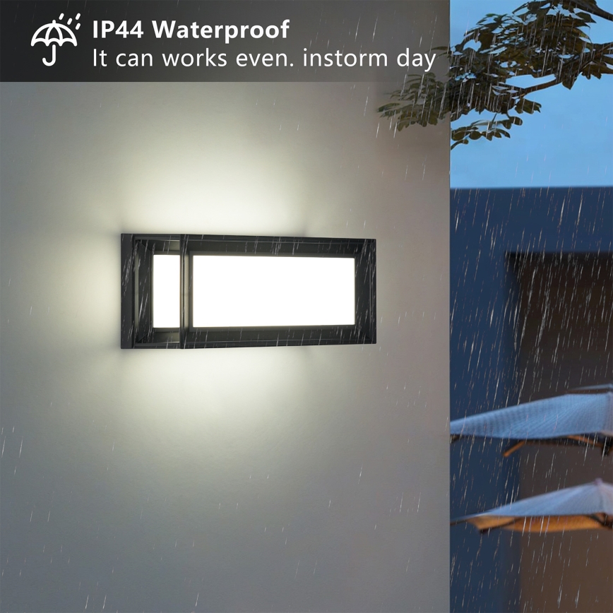 Brilagi - Buitenwandlamp PARKER 1xE27/60W/230V zwart IP44