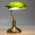 Brilagi - Bureaulamp BANK OFFICE 1xE27/60W/230V messing/groen