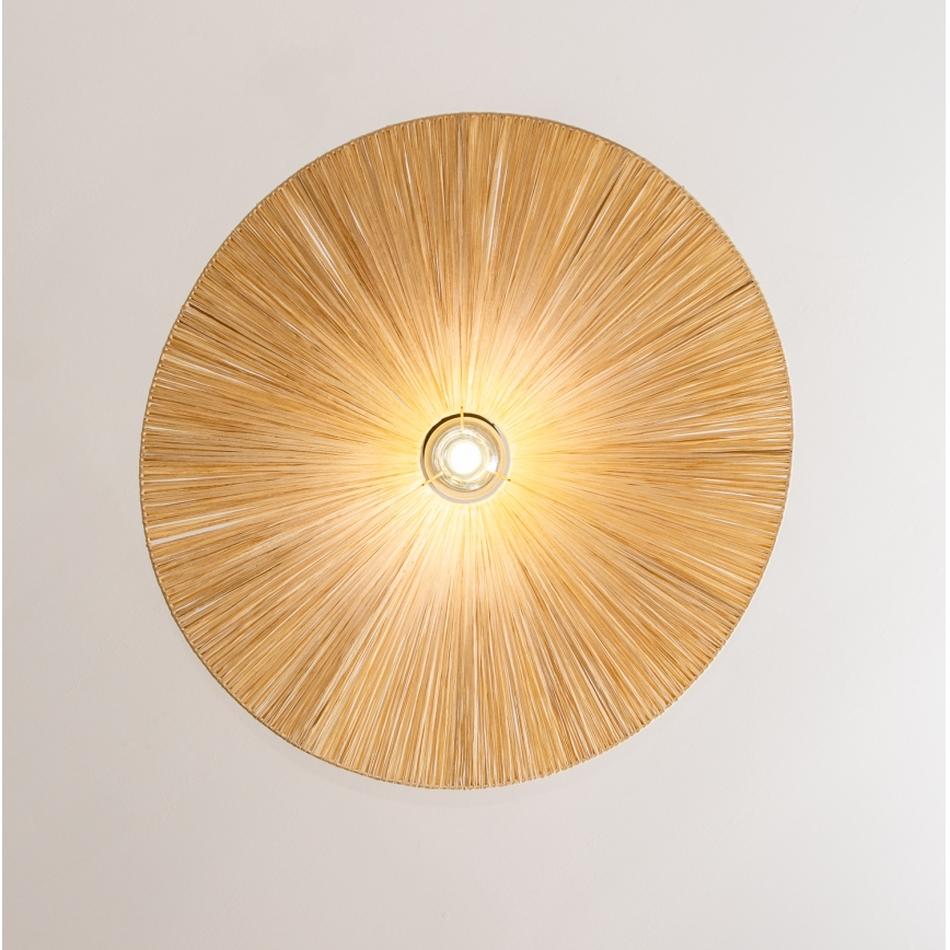 Brilagi - CERIA BOHO LED-hanglamp aan kabel 1x E27/40W/230V Ø 80 cm raffia