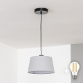 Brilagi - CERIA LED-hanglamp aan kabel 1xE27/40W/230V Ø25 cm grijs