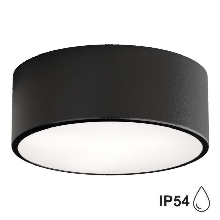 BRILAGI - LED RGBW dimbare plafondlamp voor badkamer CLARE 1xE27/12W/230V 2700-6500K pr. 20 cm IP54 zwart