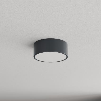 Brilagi - Plafondlamp voor badkamer met bewegings- en schemersensor CLARE 1xE27/24W/230V diam. 20 cm antraciet IP54